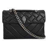 Bolso Mediano Negro Kurt Geiger Para Mujer, Bolsos De Mensaj