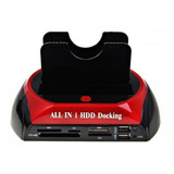 Dock Station Usb 2 Hd Case 2.5/3.5 Sata Com Leitor De Cartao