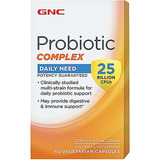 Gnc | Probiotic Complex | 25 Billion Cfu | 60 Veg Capsules