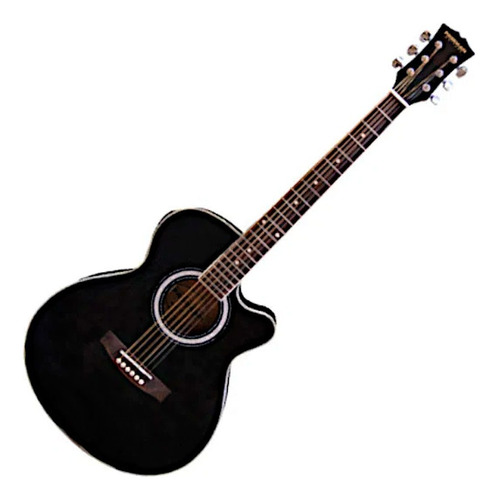 Guitarra Eléctroacústica Freeman Frlc40 - Black