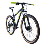 Mountain Bike 12v - Rino Escape 1x12 - Hidraulico - K7 11/50 Cor Preto / Amarelo Neon Tamanho Do Quadro 19