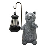 Luces Solares Para Jardín, Figurita De Gato, Regalos De