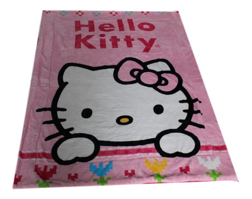 Cobertor Hello Kitty Borrega Individual