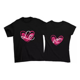 Playera Dúo Pareja Amor Love Corazón Novios Esposos Regalo