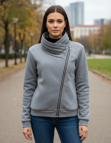 Gabardina Capucha Saco Blazer Casual Cómoda Dama 6605 | MercadoLibre