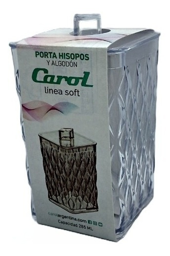 Porta Hisopos Acrílico Organizador Pettish Online Cg