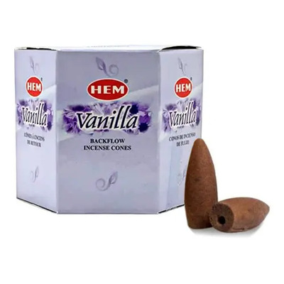 Incienso Cono Reflujo Cascada Vainilla Hem 40 Unidades | MercadoLibre