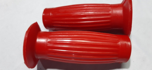 Puños Barril Bobber Tracker Café Racer Rojo