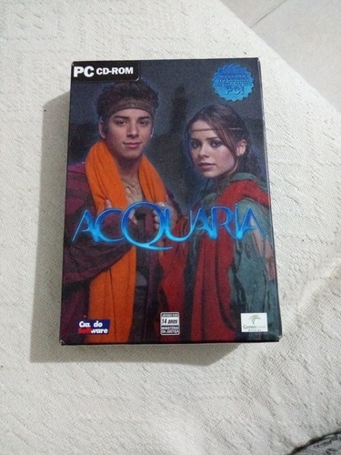 Capa Cd Rom Jogo Pc Acquaria Sandy E Junior Jr. 