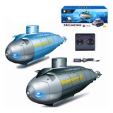 Mini Juguete Led Submarino Rc De 2 Canales Con Control Remot