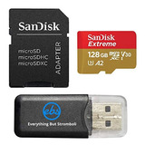 Sandisk Extreme V30 A2  Tarjeta De Memoria Microsd De 128 G