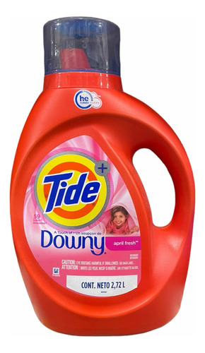 Detergente Líquido Ropa Tide + Suavizante Downy 2.72 Litros