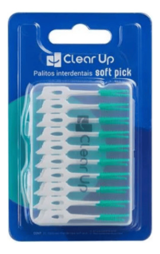 Palitos Interdental Pick Sticks 20 Un Clear Up Multilaser