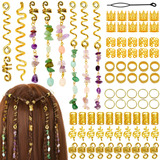 Jollidecor - 80 Piezas De Joyeria Para El Cabello Para Trenz