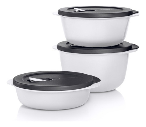 Contenedor Para Alimentos Tupperware Microondas X3