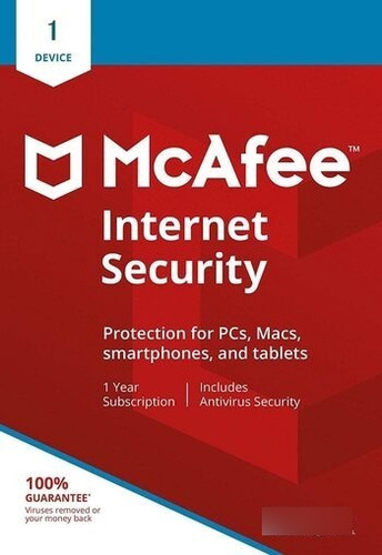 Mcafee Internet Security 1 Dispositivo 1 Ano
