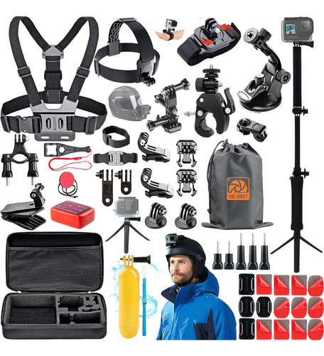 Kit Acessorios Gopro 7 Black Completo Go Pro Hero 6 5 3 Way