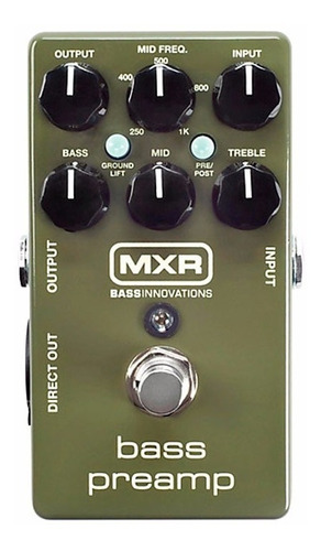 Mxr M81 Bass Preamp Pedal Efecto Para Bajo 