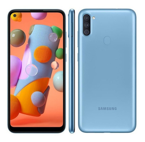 Usado: Samsung A11 64 Gb Azul - Muito Bom