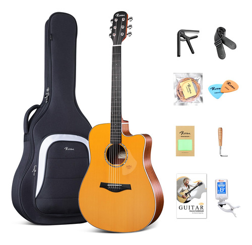 Rosen Guitarra Acustica N10 Para Principiantes Y Adultos, Ta