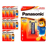9 Baterias Alcalinas 9v Panasonic