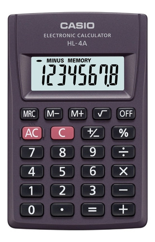 Calculadora De Bolsillo Casio Hl-4a Garantia Oficial 2 Años