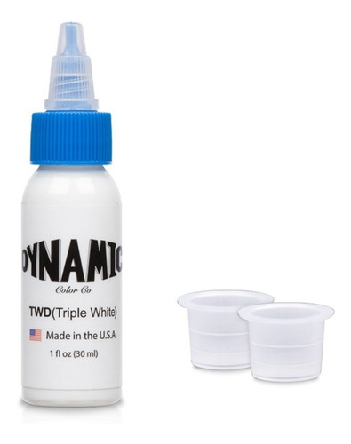 Kit De Tintas Dynamic Triple Black White Heavy White 1oz Cap