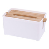 Caja De Almacenamiento De Toallas De Papel Blanco