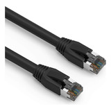 Cable Central Llc Cable Ethernet Cat 8 Negro De 0,5 Pies ...