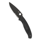 Spyderco Resilience - Cuchillo Ligero Con Hoja De Acero Negr