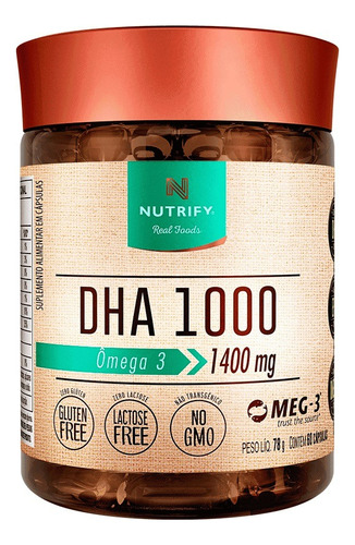 Dha 1000 - Nutrify 60 Cápsulas