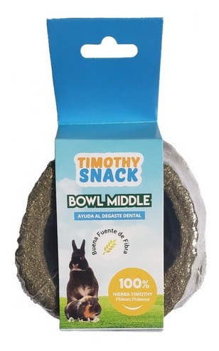 Timothy Snack Bowl Plato Conejo Cuy Cobayas Heneras Mediana 