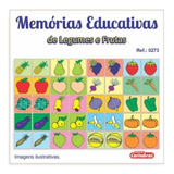 Memória Educativa Legumes E Frutas Jogo Pedagógico Madeira 