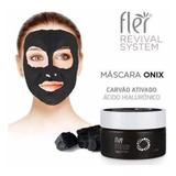 Máscara Facial Preta Onix Carvão Ativado Detox Fler 220g