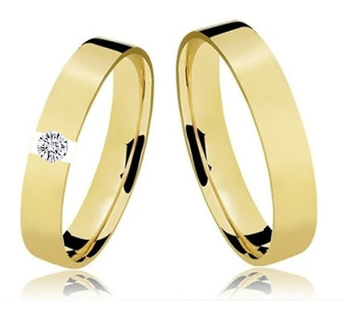 Aliança De Ouro Casamento 18k 750 Legítimo 40/02an + Brinde