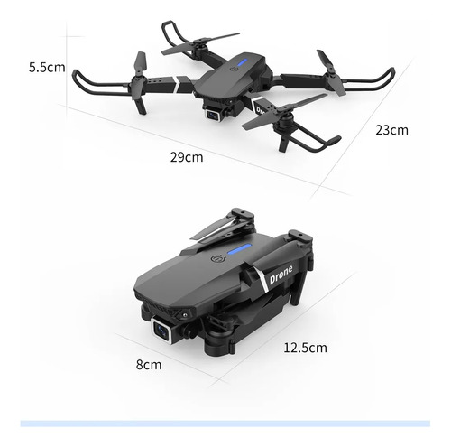 Rc Drone 4k Hd Cámara Gran Angular E88 Plegable Rc Quadcopte