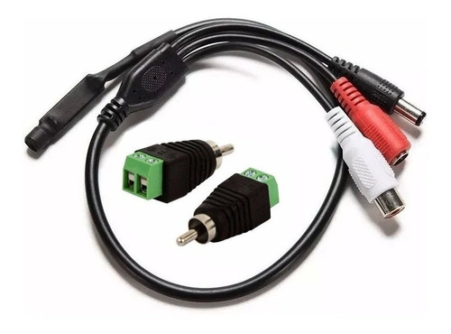 Micrófono Oculto Camaras Seguridad Cctv Espia Dvr 12v C/rca