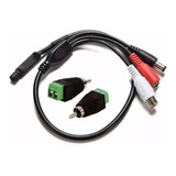 Micrófono Oculto Camaras Seguridad Cctv Espia Dvr 12v C/rca