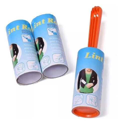 Quita Saca Pelusa Rodillo Lint Roller Con 2 Repuestos