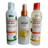 Cantu Niños Pack Shampoo/ Acondicionador/spray Desenredante