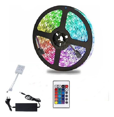 Tira De Luces Led Cambian De Color 5 Mts Control Remoto