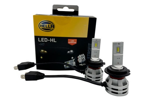 Hella Focos Led Retrofit H7 Plug&play 200% + Luz 6500k Lupa