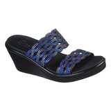 Sandalia Mujer Rumble On Elegant Day Azul Skechers