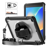 Funda Negra Con Asa Para iPad 10.2 2021/2020/ 2019