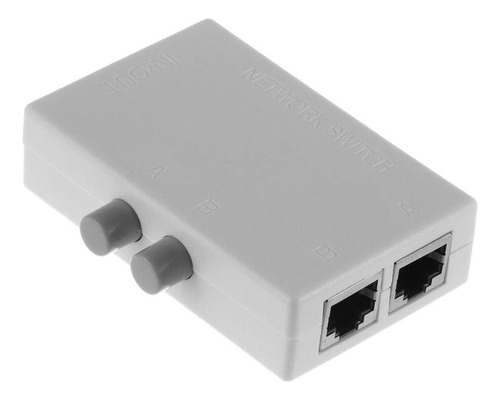 2 Puertos 1x2 O 2x1 Rj45, Conmutador De Puerto Ethernet De R