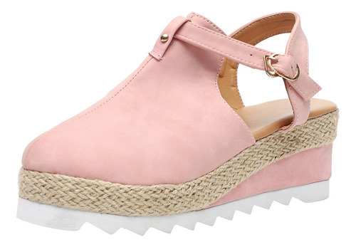 Sandalias Con Cuñas Y Plataformas Para Mujer, Zapatos De Tac