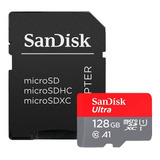 Sandisk Ultra 128 Gb Uhs-i Class 10 Microsdxc Tarjeta De Me.