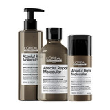 Kit L´oréal Absolut Repair Molecular Sh300ml+leavein+sérum  