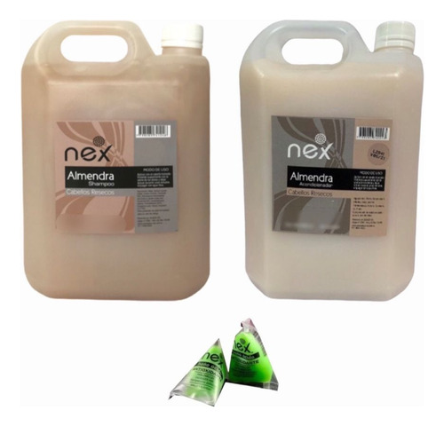 Shampoo + Enjuague X 2 Litros Nex + Ampolla Reconstruccion