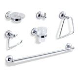 Set Accesorios Baño 6 Pzs. Cromo